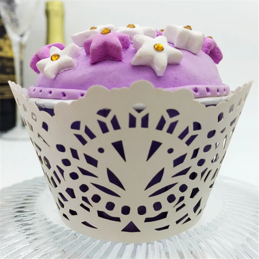 120pcs Laser Paper Cakecups Lace Cake Accessory DIY Baking Cupcake
