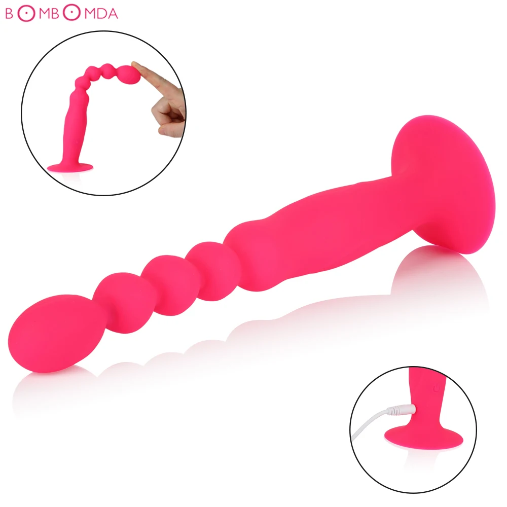 10 скоростей анальные шарики Вибраторы для женщин мастурбатор G Spot простаты массаж вибратор Эротические Секс-игрушки для женщин взрослый