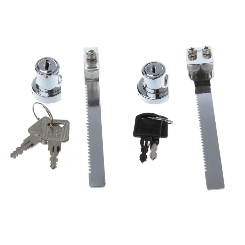 2 Set Same Key Showcase Drawer Window Case Sliding Glass Door