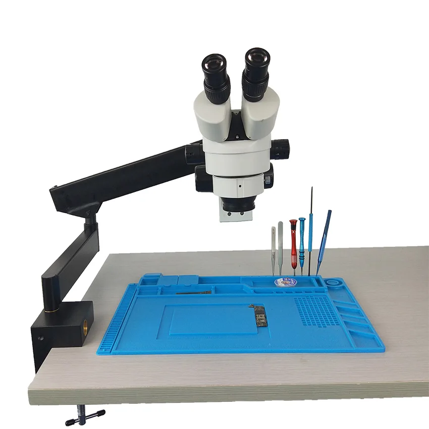 Efix 3,5-45X бинокулярный артикуляционный кронштейн с зажимом стерео припой микроскоп Simul-Focuse непрерывный зум ремонт мобильного телефона