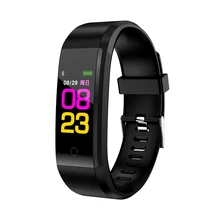 RAVI 2018 Smart Band Bracelet Watch ID115 Color Screen Pulsometer Fitness Tracker Heart Rate Blood Pressure Monitor Smartband