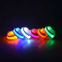 Цветной односторонний наручный браслет светодиодный браслет Ночная линия защита запястья Мигающий Браслет ночной бег холодный бег warnin