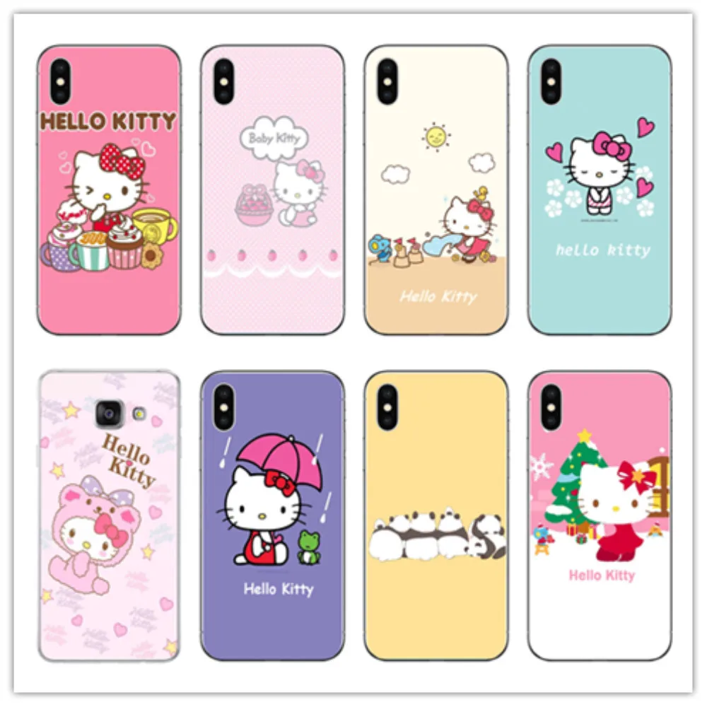 

kuliai Hot Fashionable Hello Kitty on sell phone Accessories cover for iPhone 8 7 6 6S Plus X 5 5S SE XR XS XS MAX cover