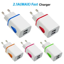 5V 2.1A EU Plug Dual USB зарядное устройство 3 USB Капля воды светящееся зарядное устройство адаптер автоматической зарядки для iPhone X 8 IOS зарядное устройство для андроида