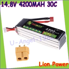 1pcs 100 Original Lion Power Lipo Battery 14 8V 4200mAh 30C MAX 45C for RC Car