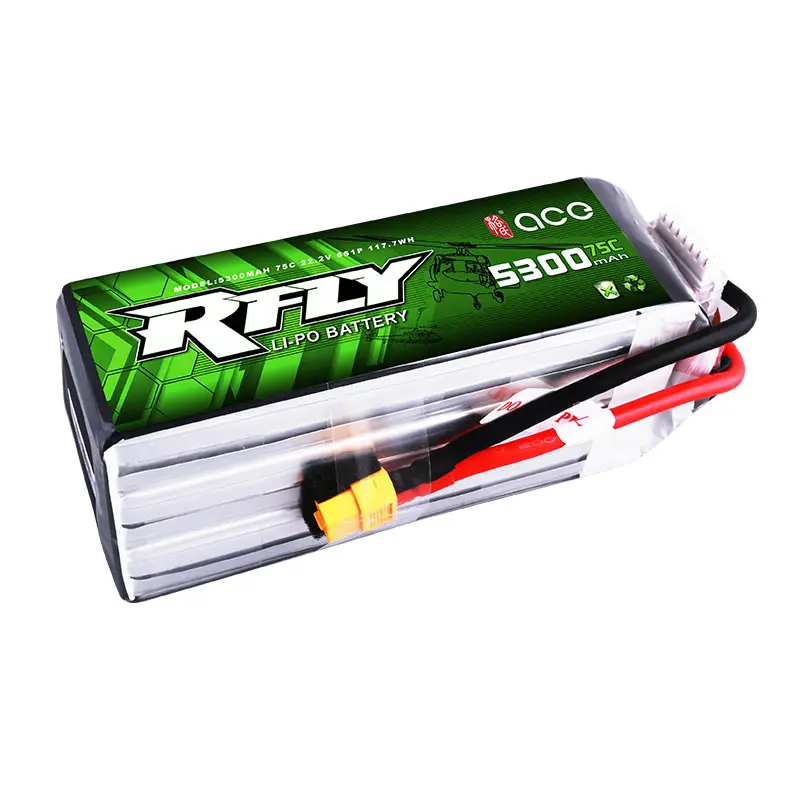 Gens ace RFLY 5300mAh 6S 22,2 V 75C Max 150C Lipo батарея с Dean T вилкой для Traxxas лодки хели с фиксированным крылом беспилотный самолет автомобиль