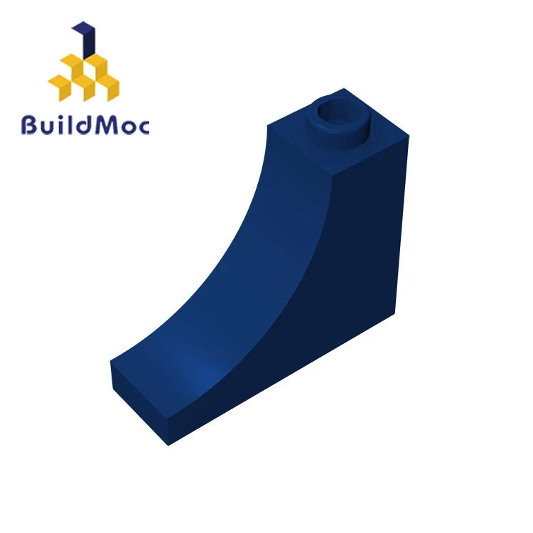 BuildMOC 18653 1x3x2 изогнутые кирпичные строительные блоки части DIY образовательные