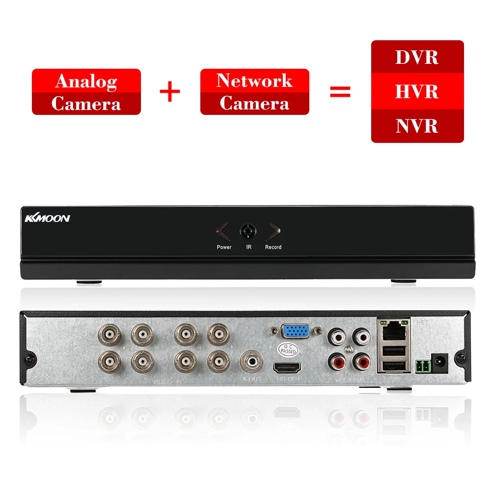 KKmoon 8CH полный 960 H/D1 DVR HVR NVR с 1 ТБ Seagate HDD HDMI P2P H.264 IP камера Onvif 8CH DVR Регистраторы для видеонаблюдения Камера Системы