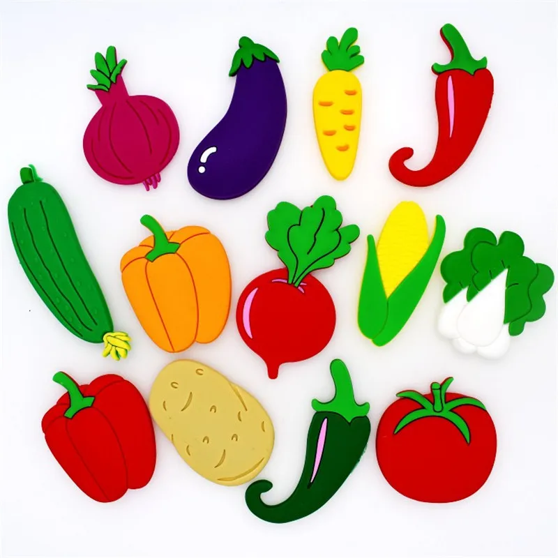 

10pcs/set Cartoon Fridge Sticker Educational Toy Fridge Magnet For Kids Gift Message Holder Message Board Home Kitchen Decor