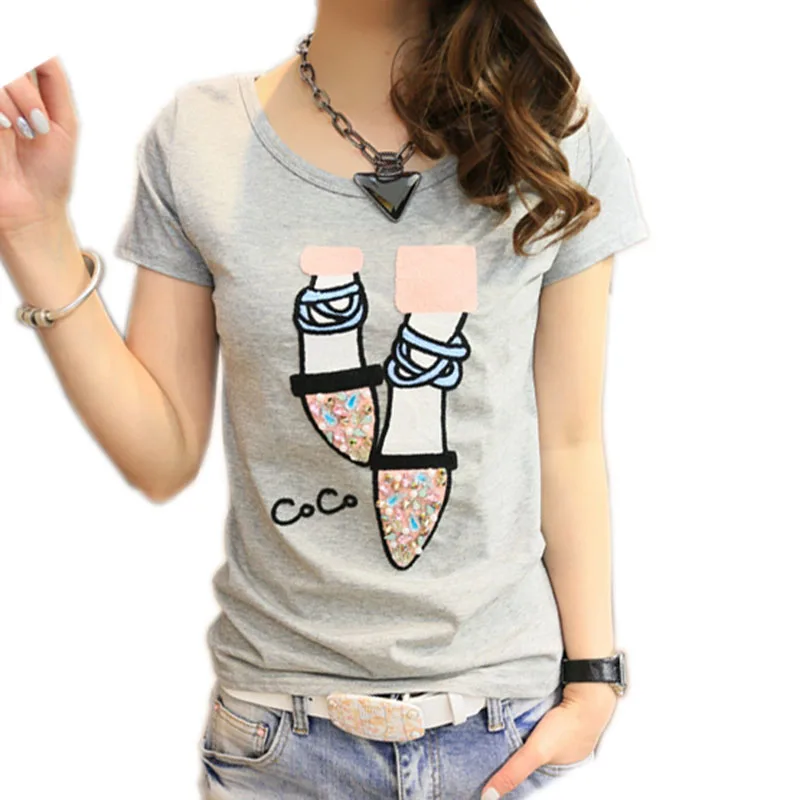 

BOBOKATEER T shirt women t-shirt cotton top tee shirt femme kawaii tshirt women tops summer t-shirts camisetas mujer verano 2019