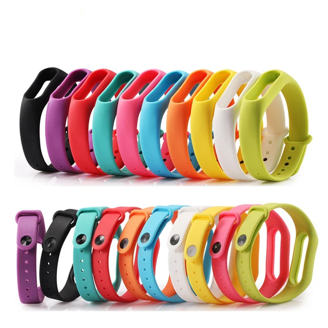 For Xiaomi Mi Band 2 Strap Replacing Smart Bracelet Accessories For xiaomi Mi band 2 Bracelet Colorful Strap Mi 2 Silicone strap