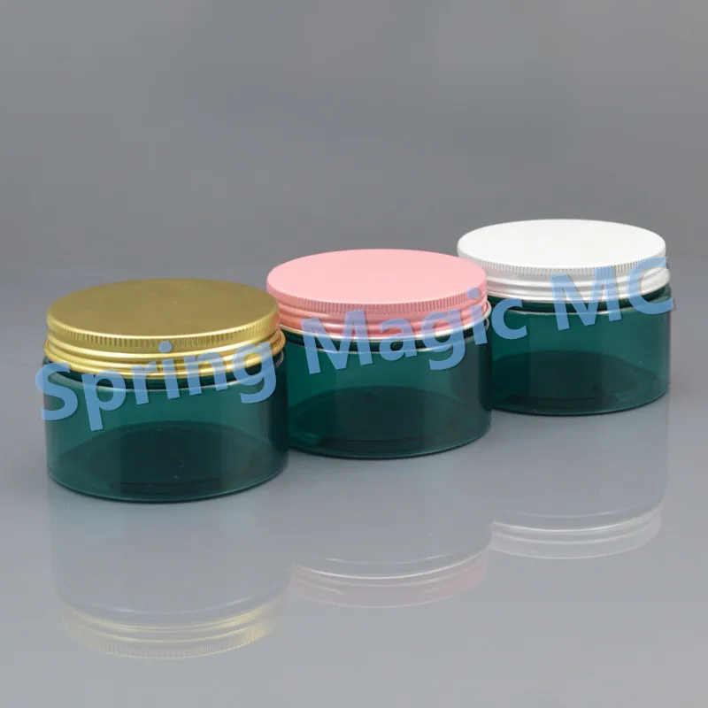 Download 120g Sea Blue PET Cream Jars Empty cosmetic jars,plastic Cream Case,Mask jar With Gold/Pink ...