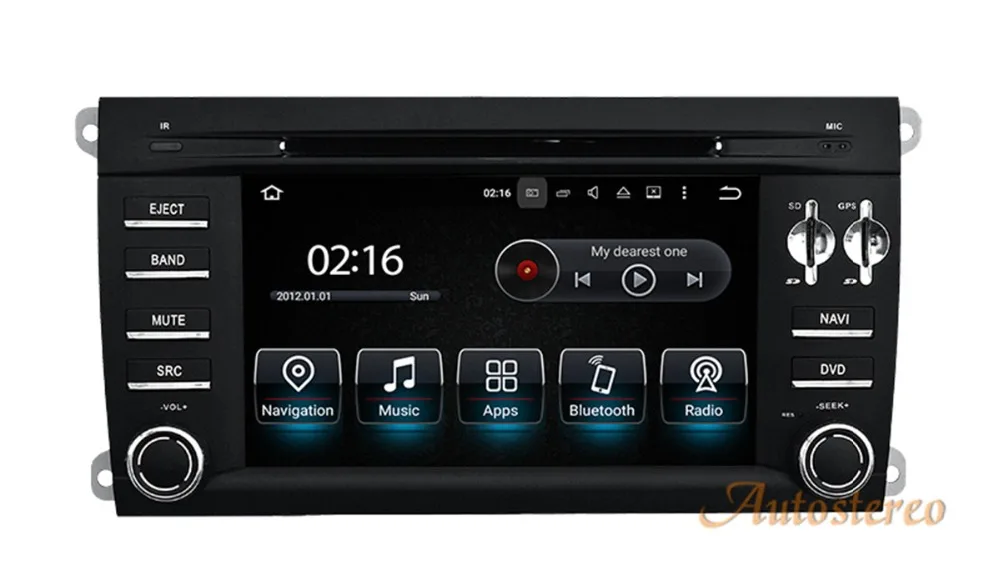 

Quad core Android7.1 Car GPS Navigation Car DVD player Headunit For Porsche Cayenne 2003-2010 support Fiber decoder functions
