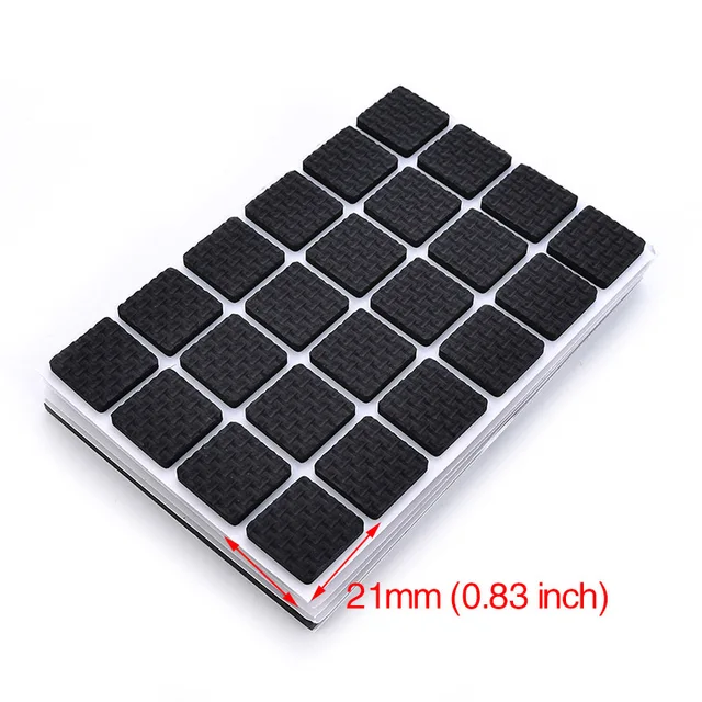 KAK 1-24PCS Self Adhesive Furniture Leg Feet Rug Felt Pads Anti Slip Mat  Bumper Damper For Chair Table Protector Hardware Number 4
