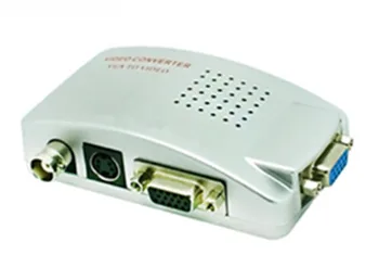 

QS VGA to BNC Video Converter VGA to S Q9 line adapter Bnc output monitor video