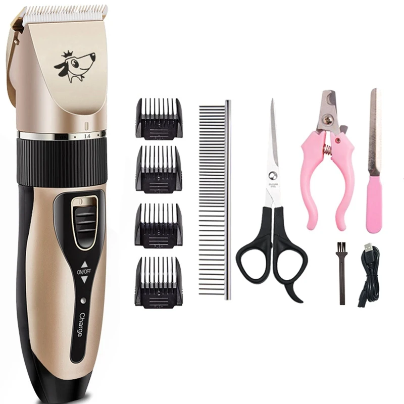 

USB Rechargeable dog hair trimmer Dog clippers grooming machine hair remover animal hair Cutter for pet