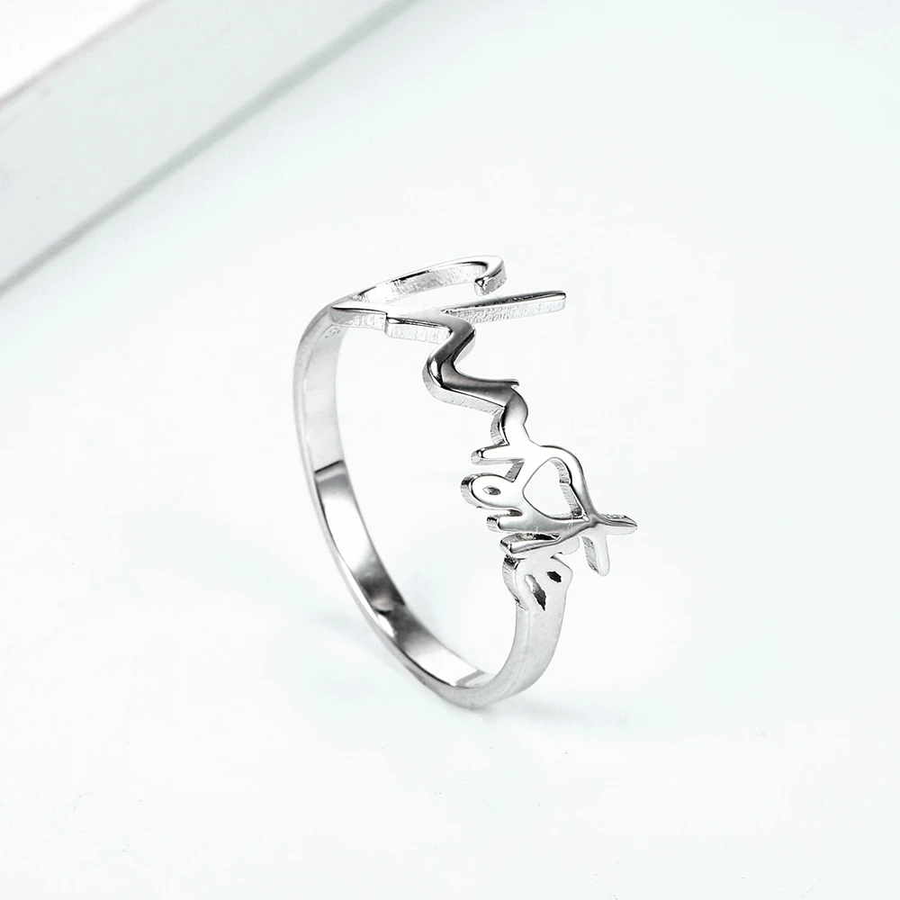 WindJune 925 Sterling Silver Custom Name Rings Women Engagement Ring Handwriting Personalized Rings Jewelry Gift Dropshipping (2)