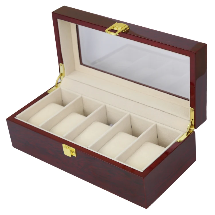 LISM Luxury Wood Storag Boxes 2/3/5/6/10/12/20 Watches Boxes Display Watch Box Jewelry Case Organizer Holder Promotion Boxes