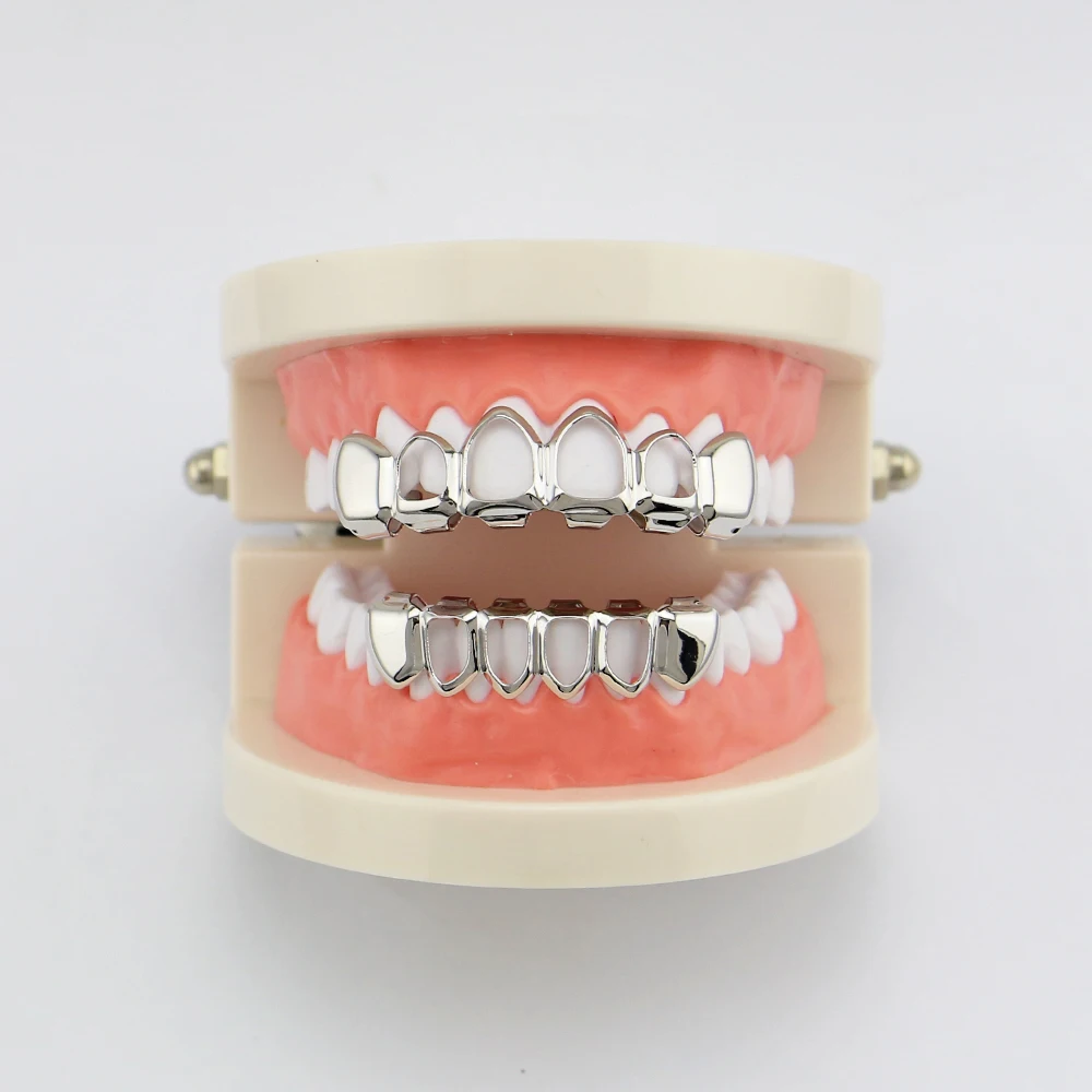 Factory Price Men Jewelry USA Hot Hip Hop Teeth Grillz Vampair Tooth Grillz Real Gold Color Grillz Bijoux Joyeria Drop Shipping (11)