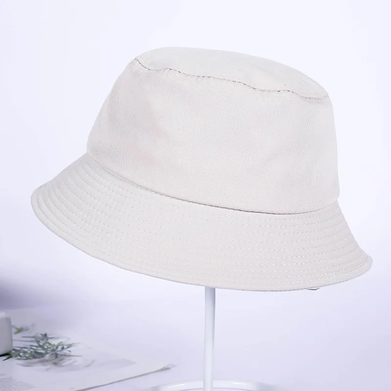 Vente Chaude 7 Solide Couleurs Seau Chapeaux pour Femmes Hommes Панама Seau cap Femmes Chapeau