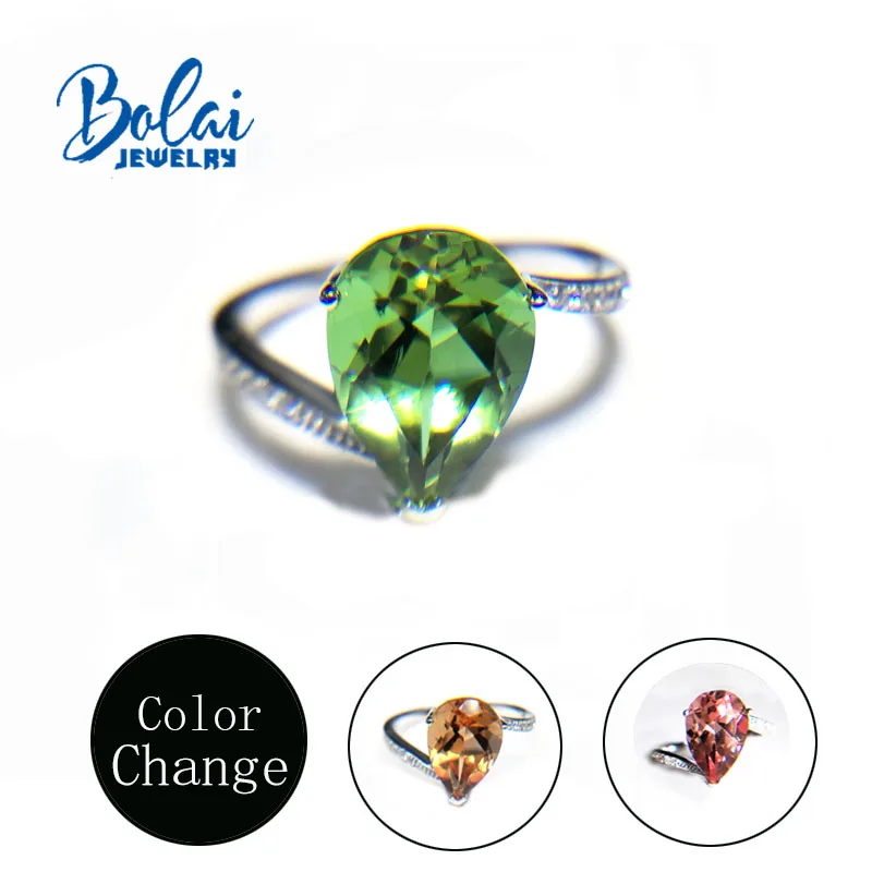 Bolaijewelry серебряное женское кольцо из зултанита ювелирное изделие 925 пробы
