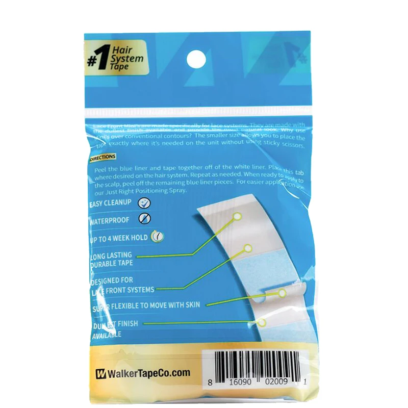 walker tape lace front minis Adhesive Double Side Medical US Walker Tape For Wigs and Toupees hair piece tape