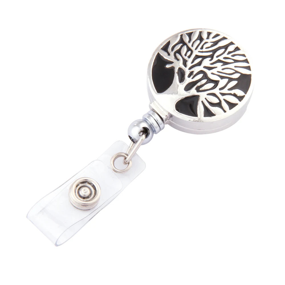 

Wholesale Tree of Life Badge Reel ID holder Retractable Badge Holder fit Interchangeable snap Jewelry ( fit 18mm 20mm snaps )
