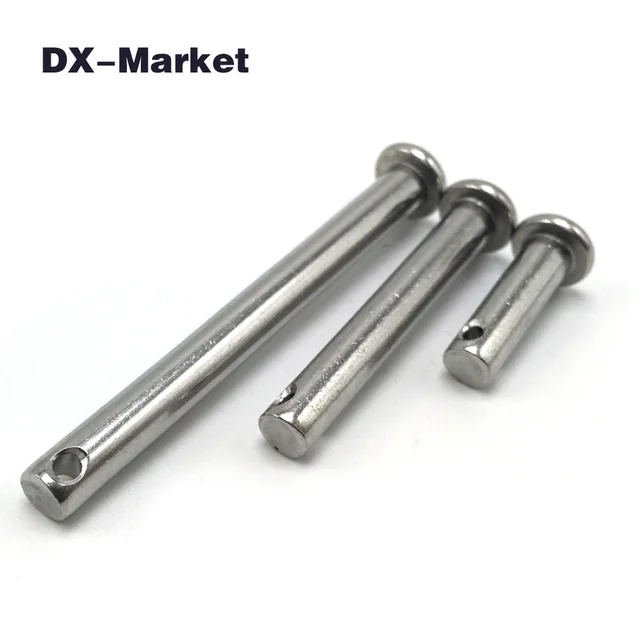 m4 cylindrical pin 10mm 50mm, 304 stainless steel round head pin , sus304 rust proof straight
