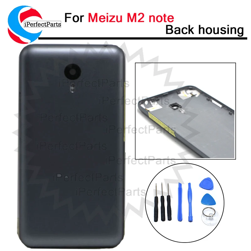 

AAA++ New Battery Back Cover Housing Case For MEIZU M2 Note 5.5 Inch Housing Case With Camera Lens+Power Volume Buttons