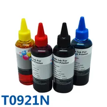 4x100 мл T0921N чернила для принтера Epson Stylus T26/T27/TX117/TX119/TX106/TX109/CX4300/C91 чернила для принтера и СНПЧ