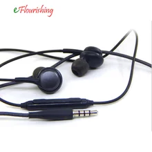 Para Samsung Galaxy S8 Plus S7 S6 Nota Borda 8 7 5 4 Baixo Microfone + Controle de Volume do Fone De Ouvido Fones de Ouvido 3.5mm fone de Ouvido Estéreo Intra-auricular