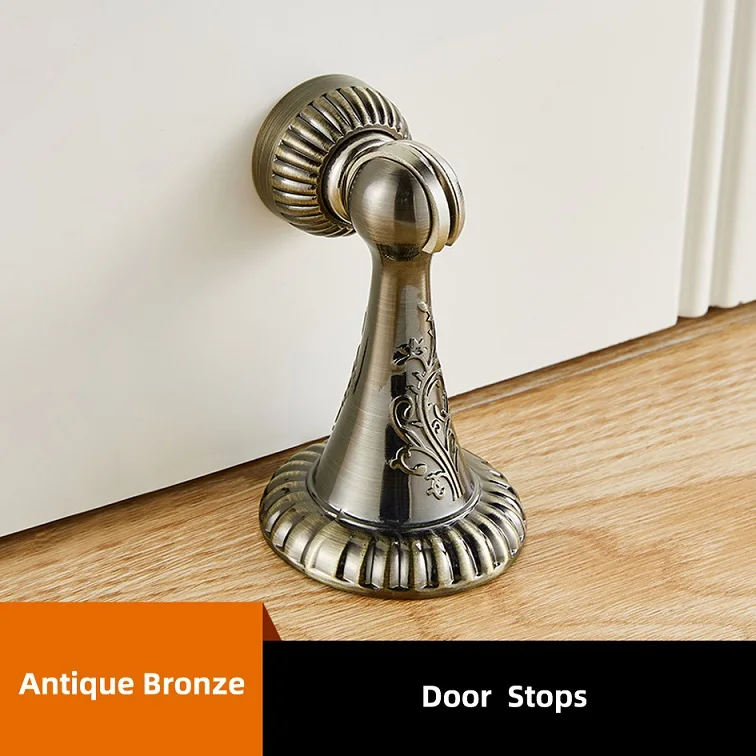 1 шт. мощный магнитный дверной ограничитель, фиксатор для двери, держатель для двери, инструмент для дверного стопа для домашнего офиса - Цвет: 1pc Antique Bronze