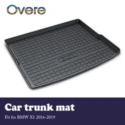Overe 1 комплект Автомобильный карго задний багажник коврик для BMW X1 F48 2016 2017 2018 2019 автомобильный Стайлинг водонепроницаемый ковер