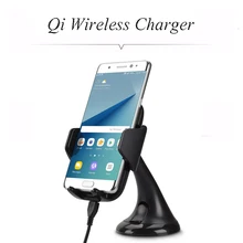 Multi-Funtion Qi Wireless Charger Charging Pad Phone Holder Wireless Car Charger For Samsung S6 S7 S7 Edge Note 5 LG G3/G4
