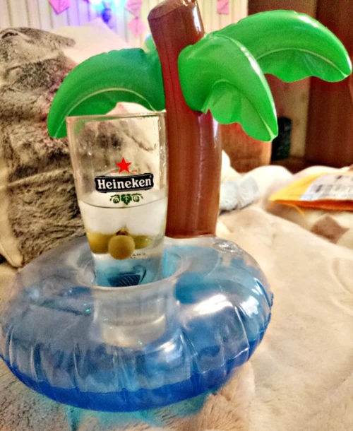 2 шт. креативный надувной держатель для напитков coco Tree подставки поплавок