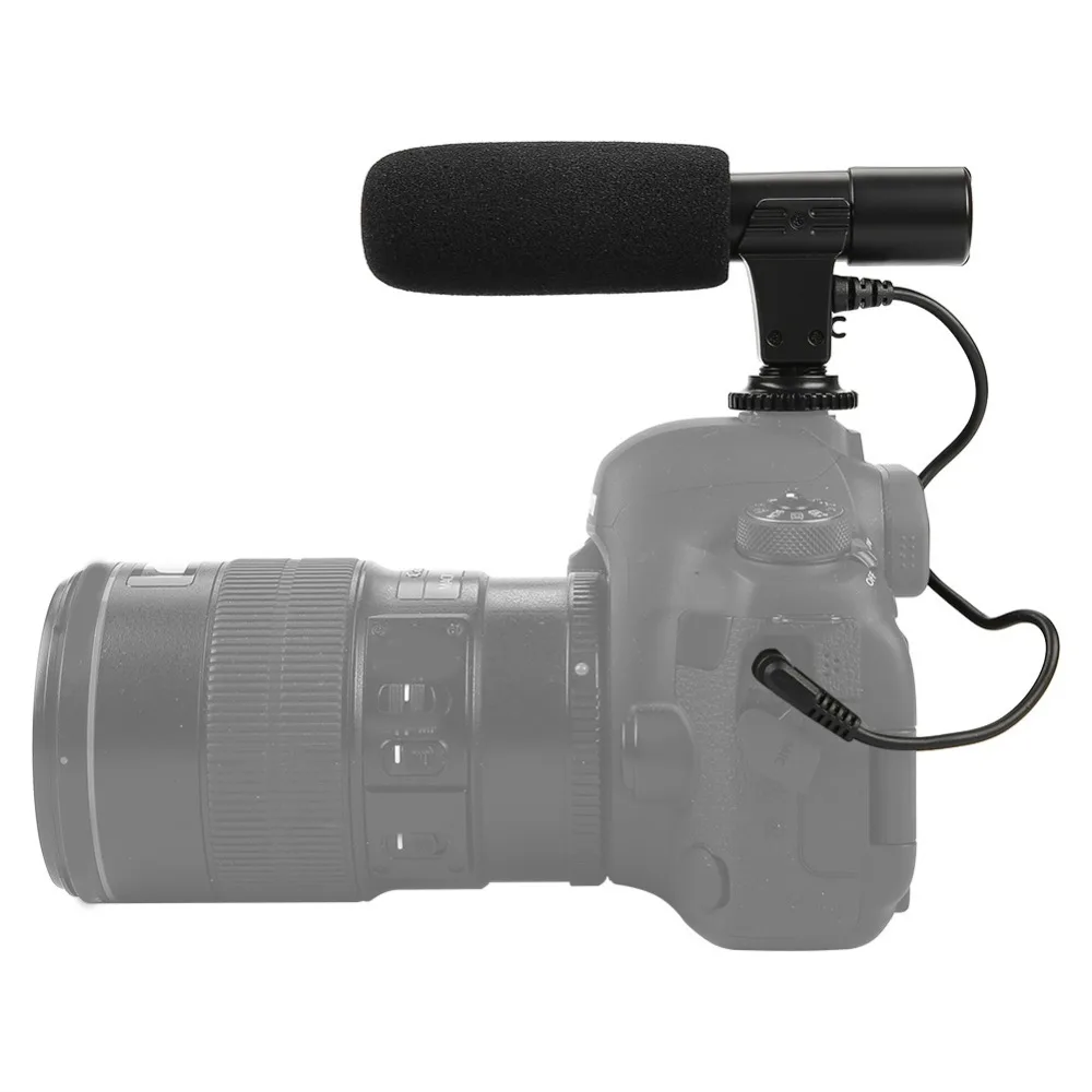 SOONHUA портативный микрофон для записи конденсаторный микрофон для Canon Nikon камера DSLR видеокамера профессиональный микрофон для интервью