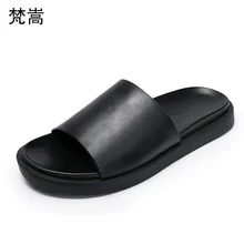 Europe leisure summer sandals Genuine Leather sandals flat soles thick soles slippers fender summer men genuine leather slippers цена Europe leisure summer sandals Genuine Leather sandals flat soles thick soles slippers fender summer men genuine leather slippers цены онлайн