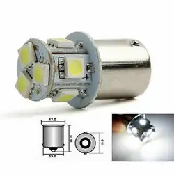 2 шт. BA15S R5W 1156 5050 8SMD светодиодный белый автомобиль светодиодный поворот парковочный сигнал задние фонари тормоза задние фонари авто задний