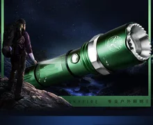 LED bright flashlight long range 5000 ultra bright zoom outdoor household rechargeable Mini waterproof self-defense