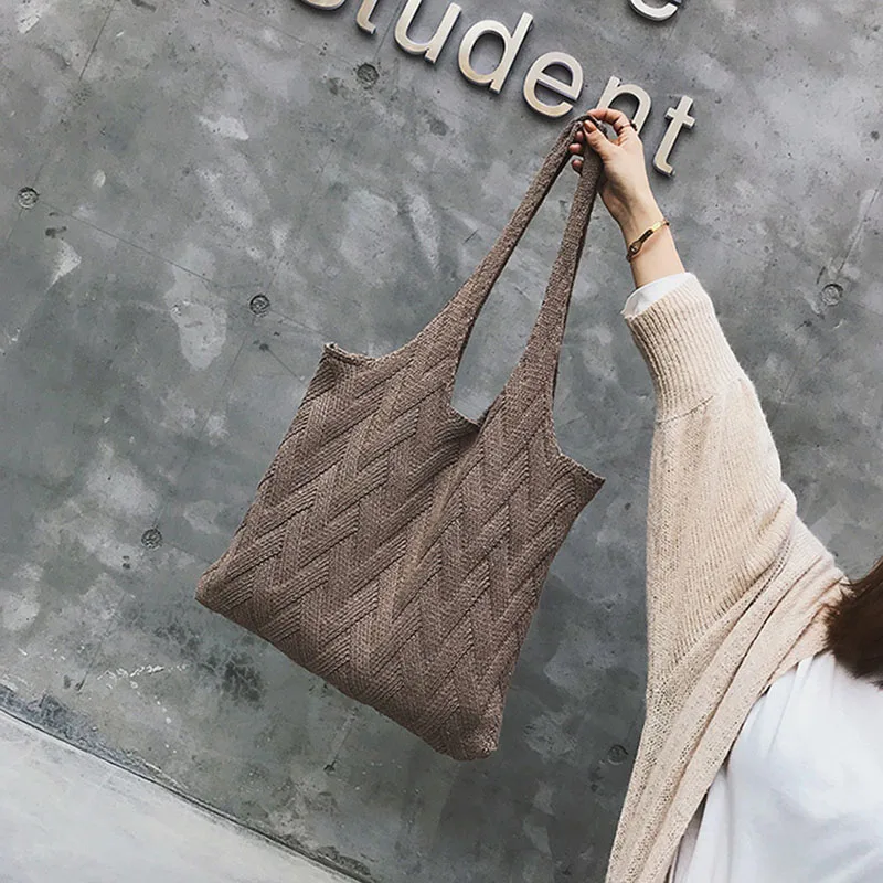 Autumn New Women Fahsion Straw Bags INS Popular Female Exquisite Handbag Large Lady Holiday Weave Shoulder Bag Knit Bolsa SS3399 (5)