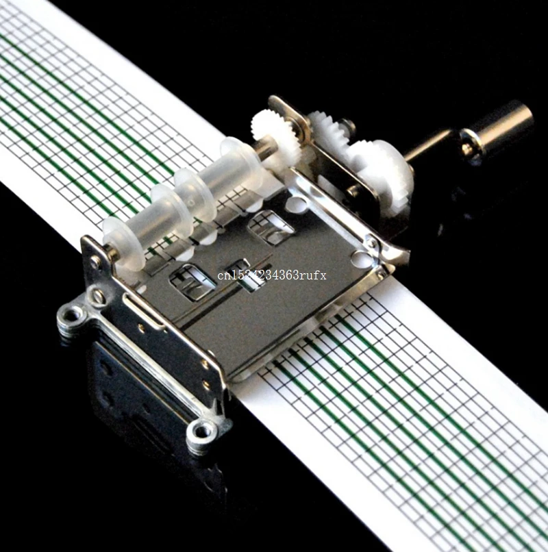 

Механическая музыкальная шкатулка, набор из 10 настроек, лента с рукояткой, музыкальные шкатулки с дыроколом, 20 бумажных полосок для записей