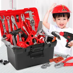Детский набор инструментов Инструменты для ремонта моделирования топор столярная дрель шуруповерт набор для ремонта дома