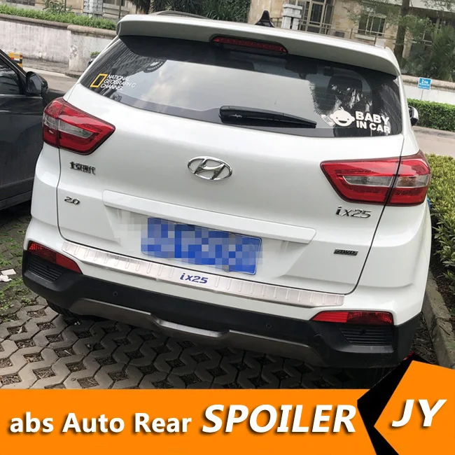 

For HYUNDAI Creta Spoiler 2011-2016 IX25 spoiler BSC High Quality ABS Material Car Rear Wing Primer Color Rear Spoiler