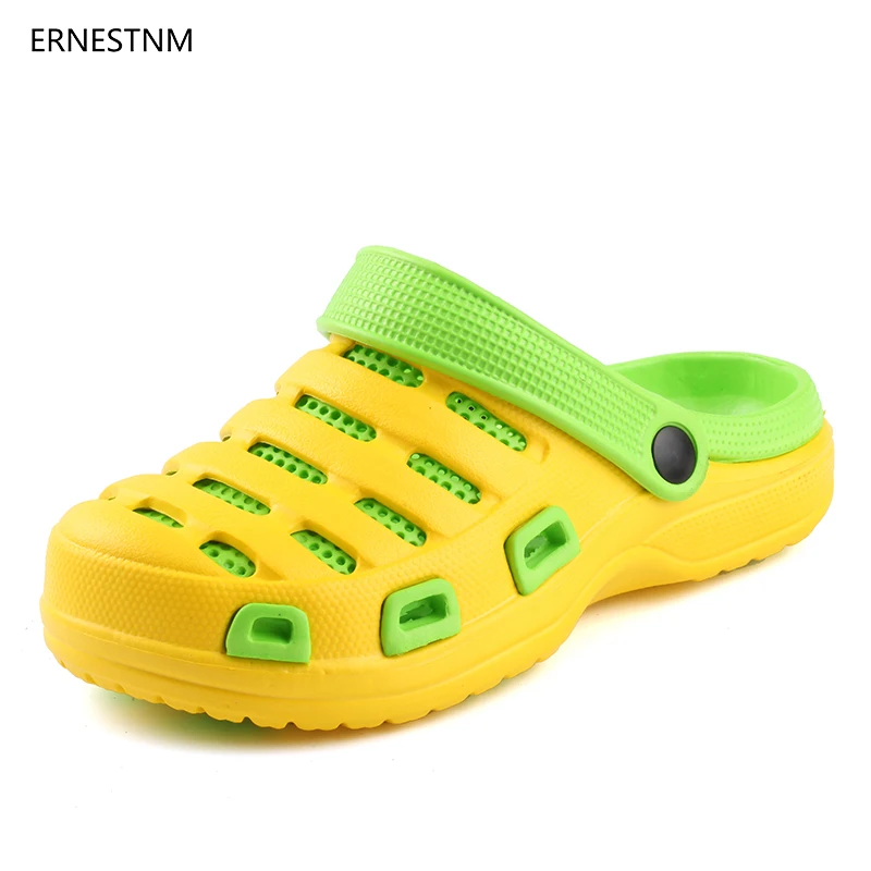 

ERNESTNM Casule Sandals for Women Flats Hollow Out Hole Beach Breathable Shoes Soft EVA Injection Summer Sandalias Mujer 2019