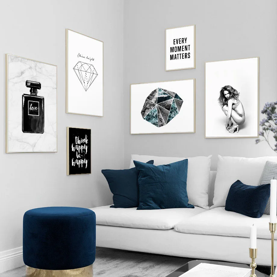 Black-White-Girl-Marbling-Perfume-Diamond-Wall-Art-Canvas-Painting-Nordic-Posters-And-Prints-Wall-Pictures(1)