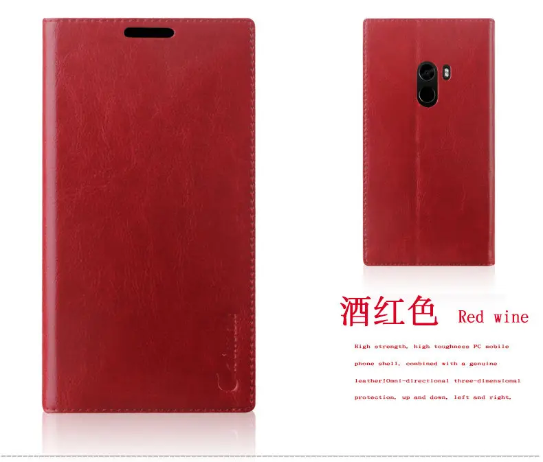 

Aimak for Xiaomi Mi Mix 2 case Genuine leather PU leather with Card type back cover for xiaomi mix 2 case cover