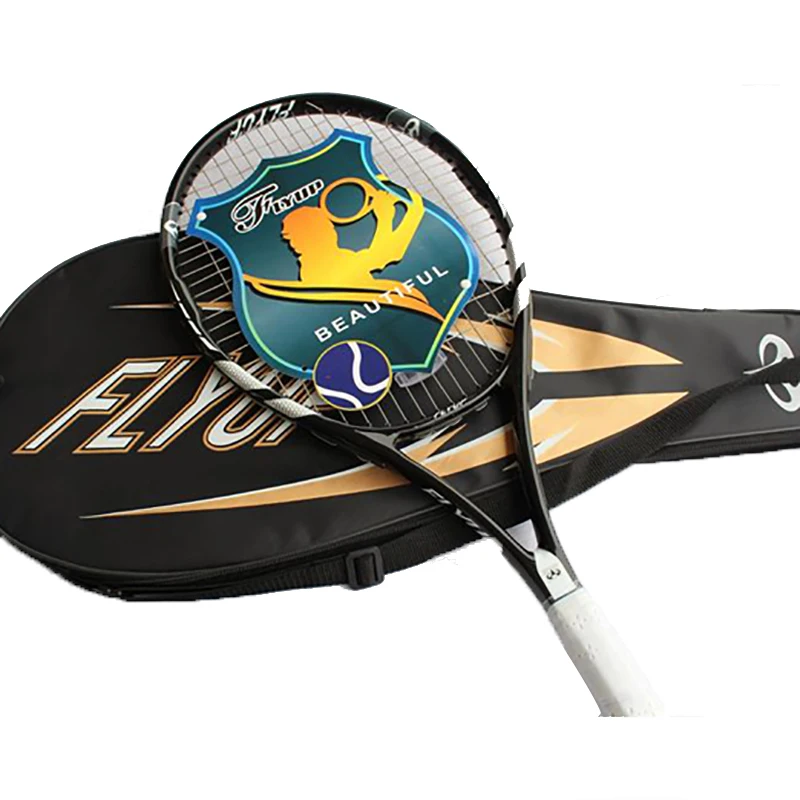 Набор из 1 профессиональных теннисных ракеток технического типа из углеродного алюминиевого сплава, теннисная ракетка, тренировочная теннисная веревка из углеродного волокна