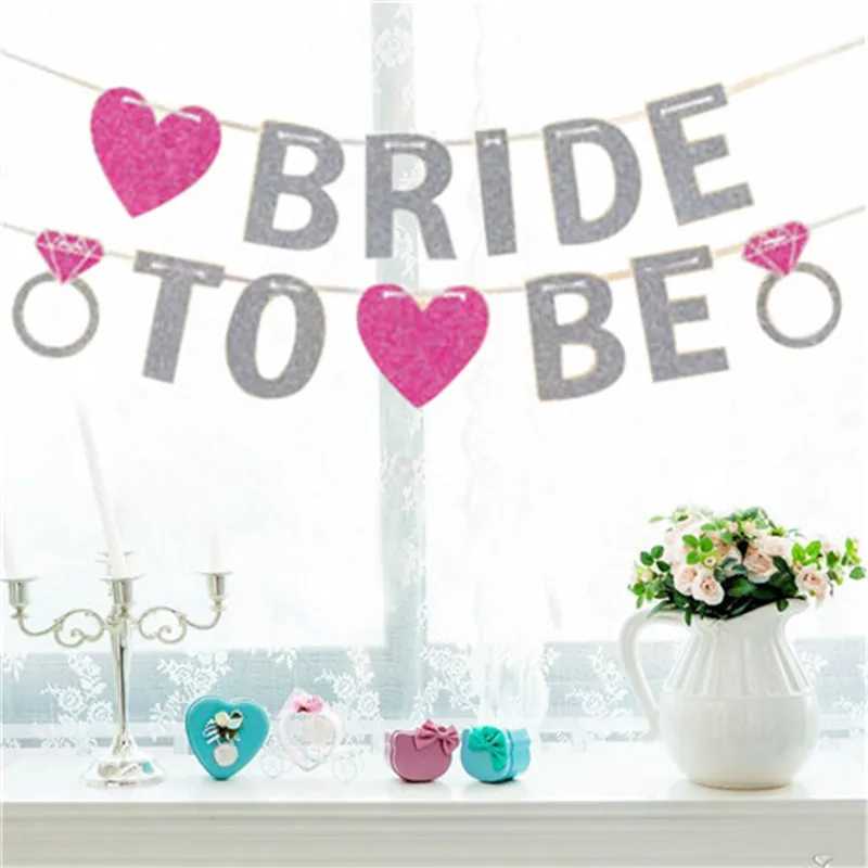 bridal shower to be silver glitter banner garlands wedding decor bachelorette party bridal shower to be silver glitter banner garlands wedding decor bachelorette party