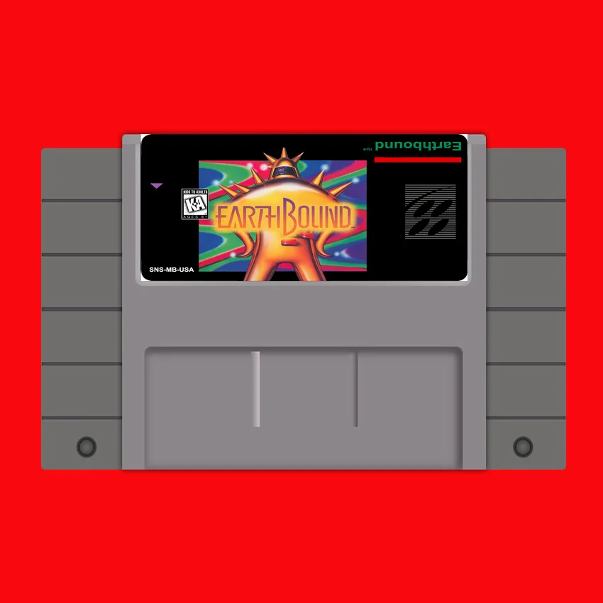 

Earthbound 16 bit Big Gray Game Card For USA NTSC Game Player