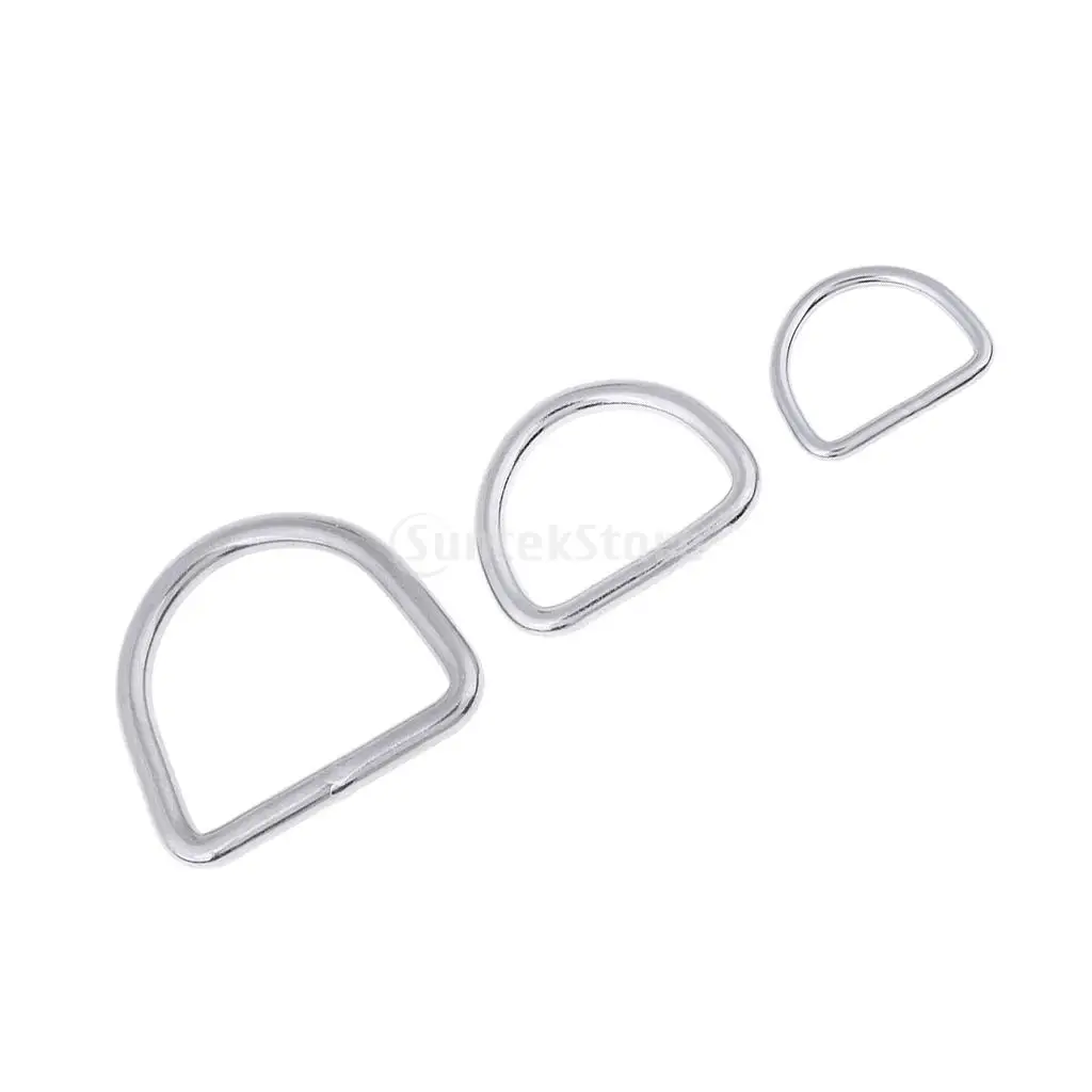 Durable 316 Stainless Steel Welded D Ring Marine Boat Yacht Fishing Rigging Gear Kit - Corrosion Resistant. Strong. Lightweight